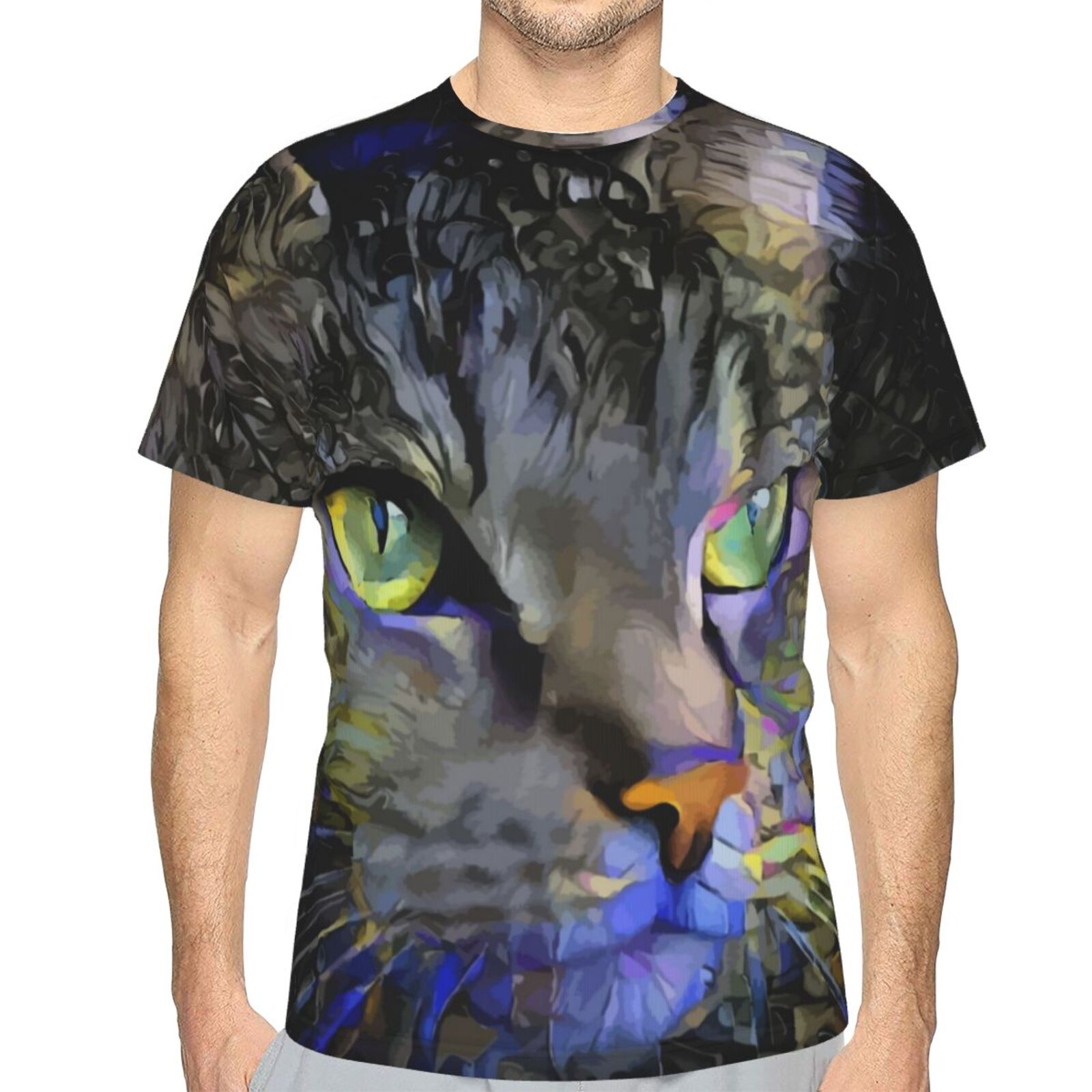 Sadyboy Katze Medien Mischen Elemente Klassisch T Shirt