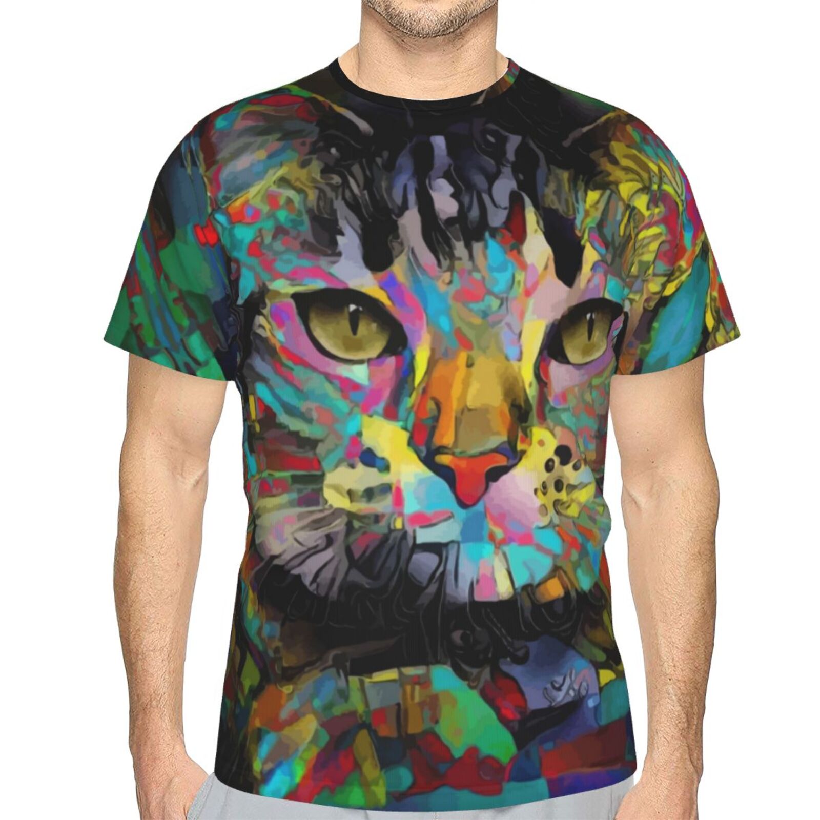 Sadhu Katze Medien Mischen Elemente Klassisch T Shirt