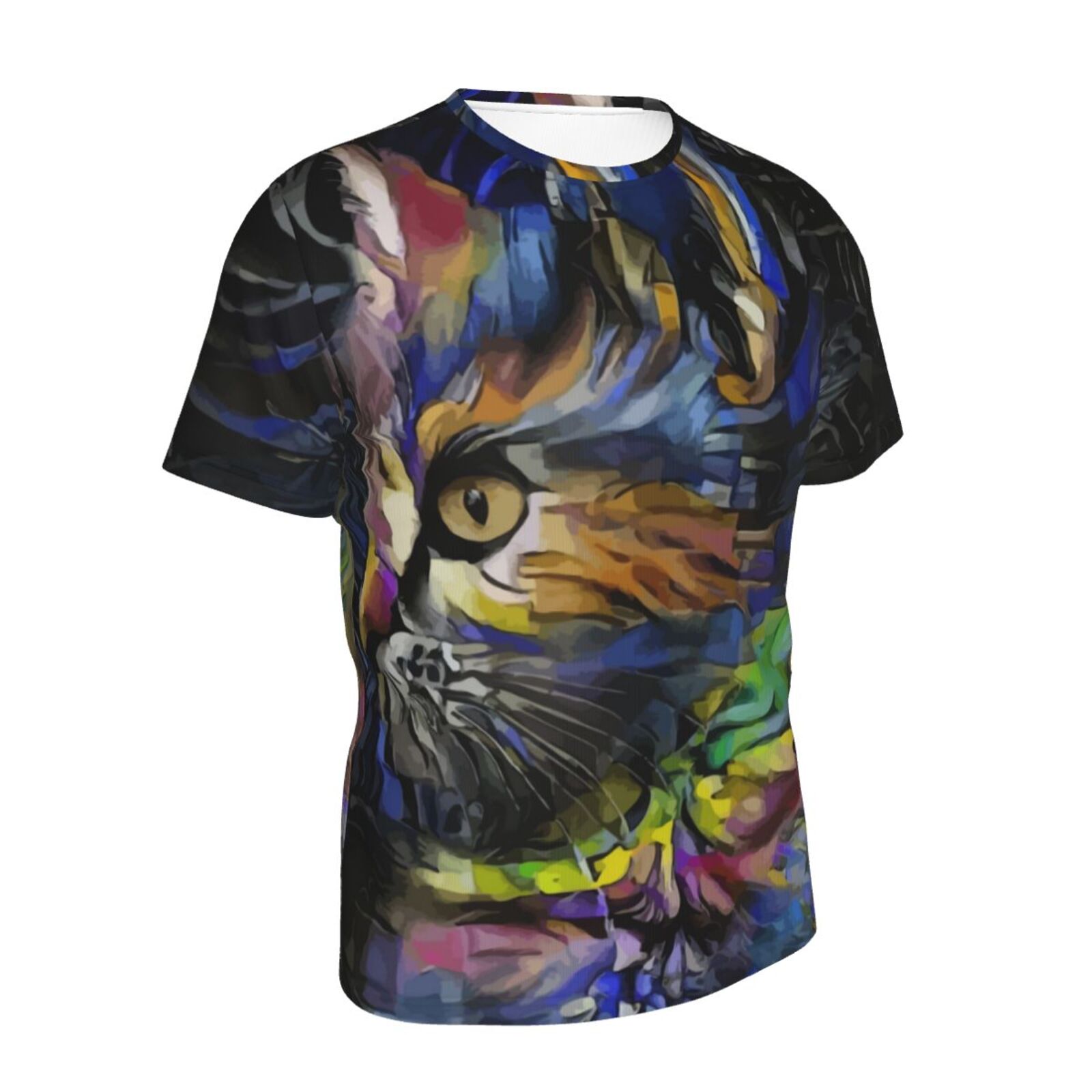 Ogour Katze Medien Mischen Elemente Klassisch T Shirt