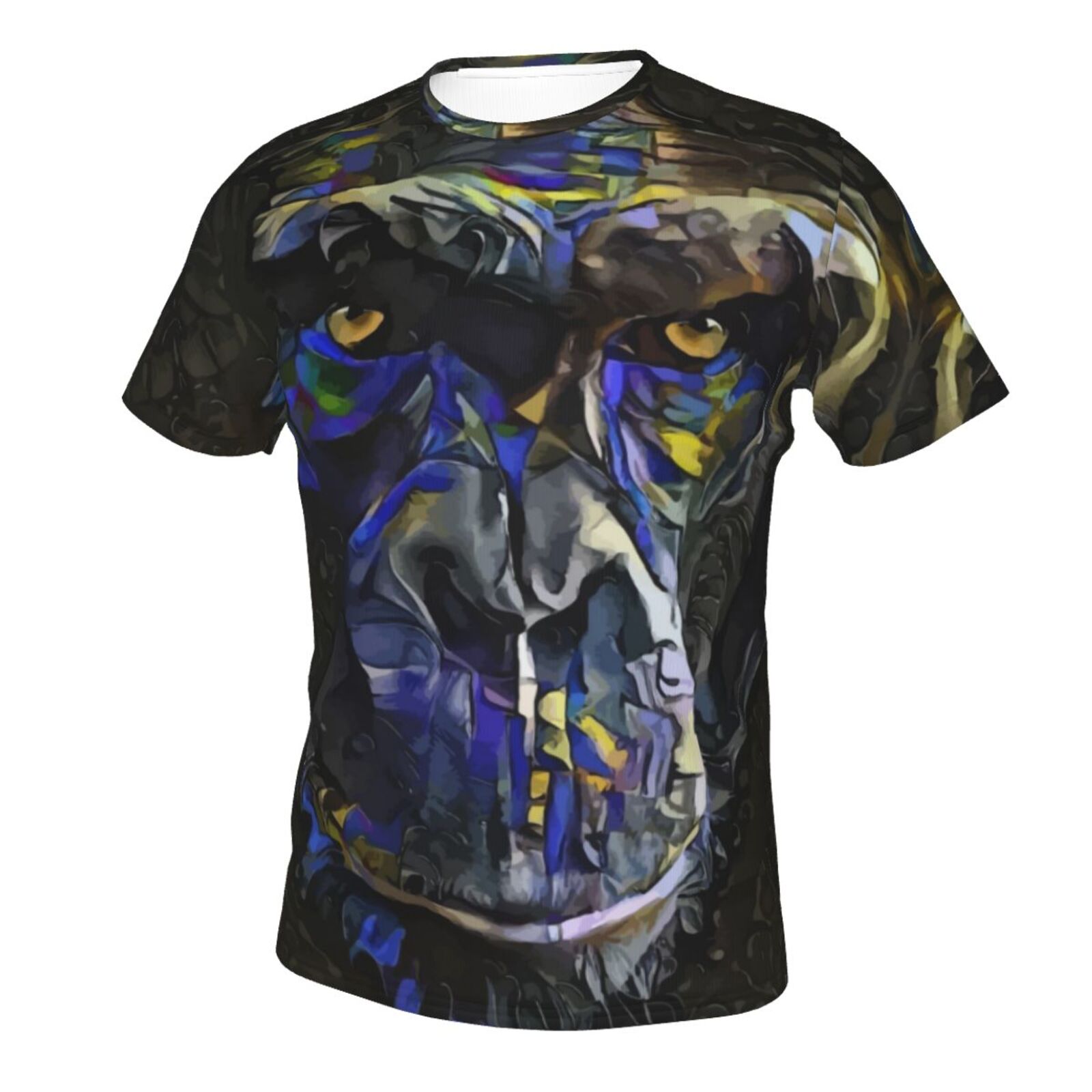 Malcom Blue Monkey Medien Mischen Elemente Klassisch T Shirt