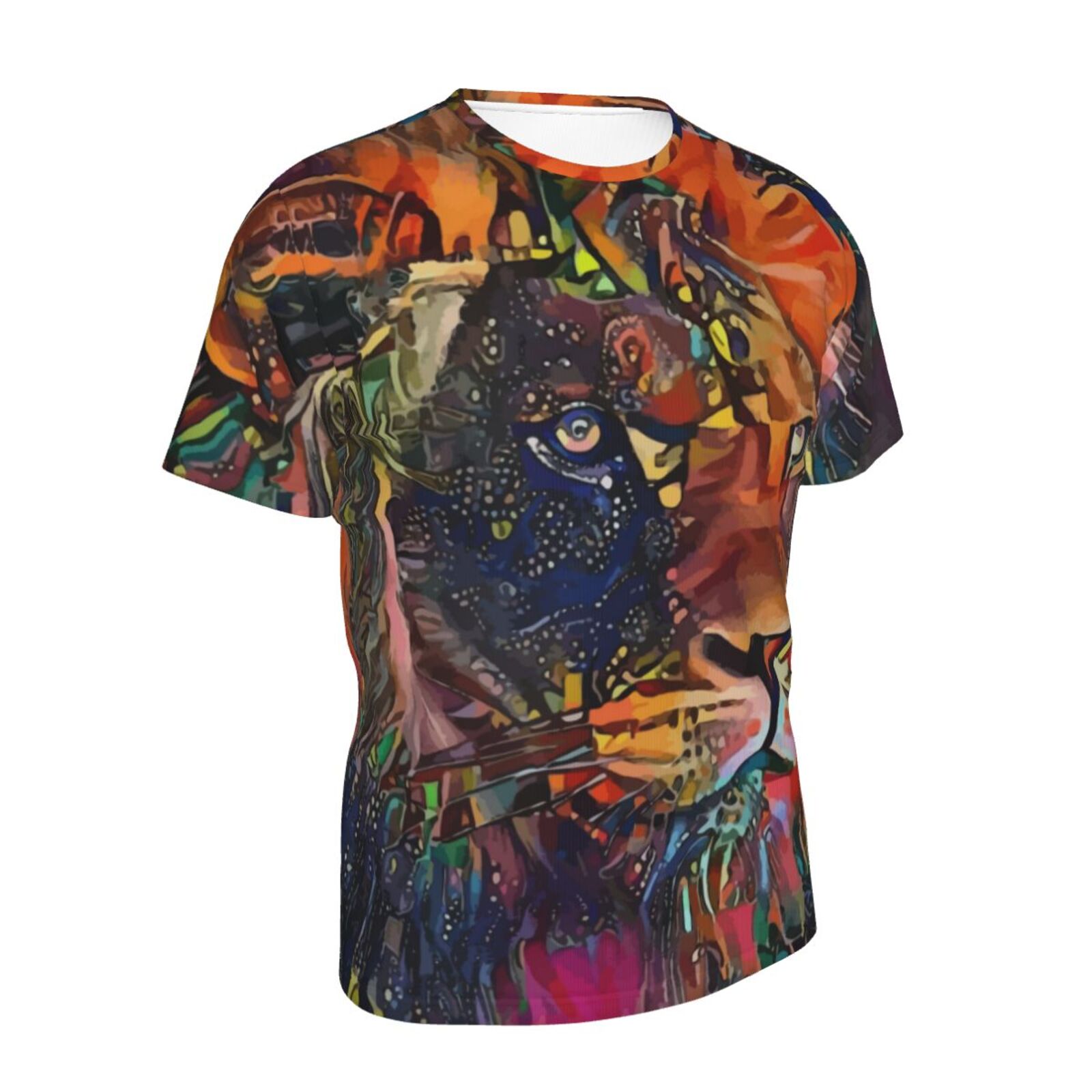 Nirkos Lion Medien Mischen Elemente Klassisch T Shirt