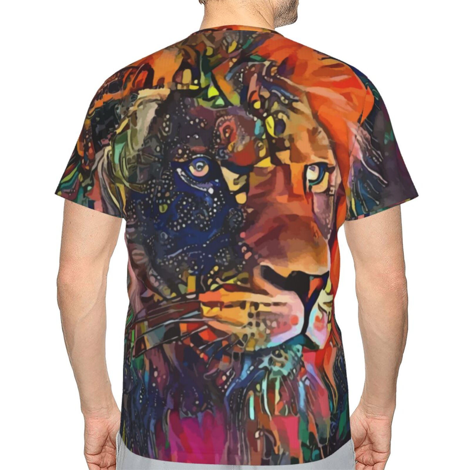 Nirkos Lion Medien Mischen Elemente Klassisch T Shirt