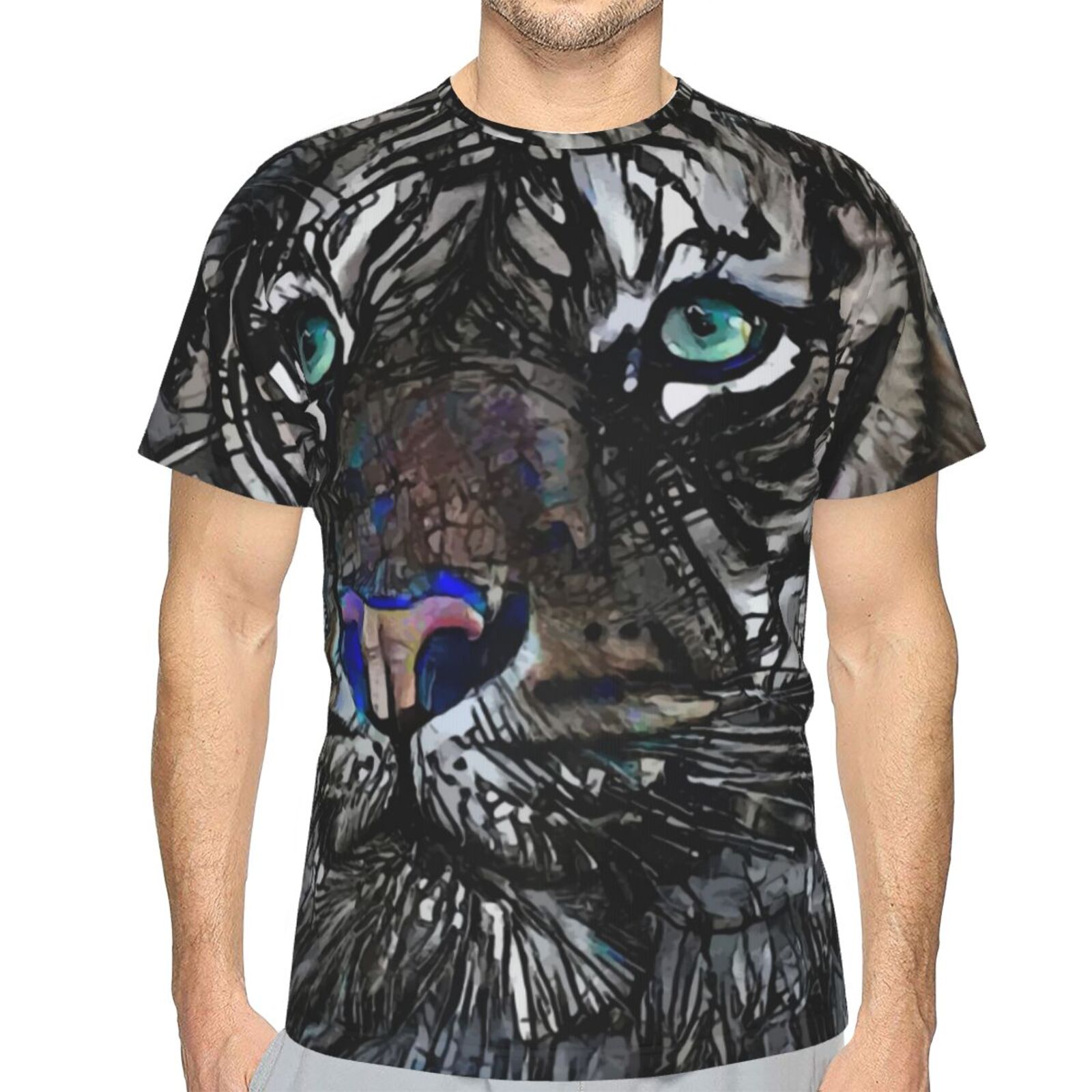 Bogdan Tiger Medien Mischen Elemente Klassisch T Shirt