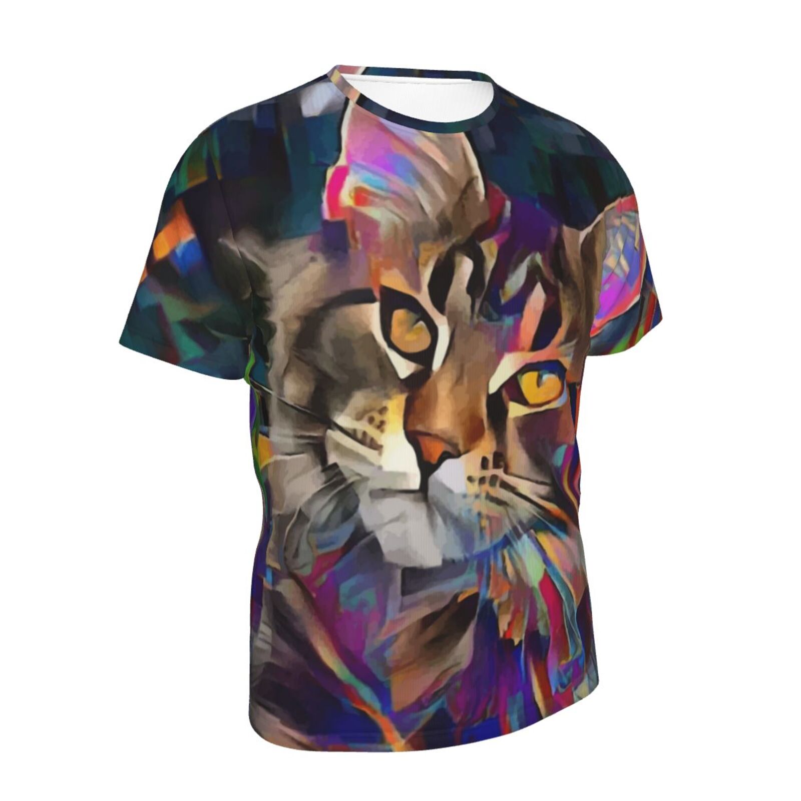 Lazzy Katze Medien Mischen Elemente Klassisch T Shirt