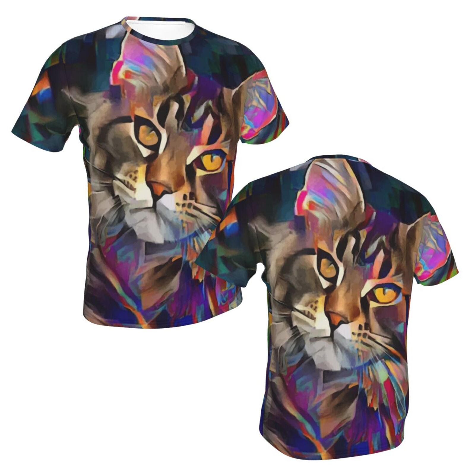 Lazzy Katze Medien Mischen Elemente Klassisch T Shirt