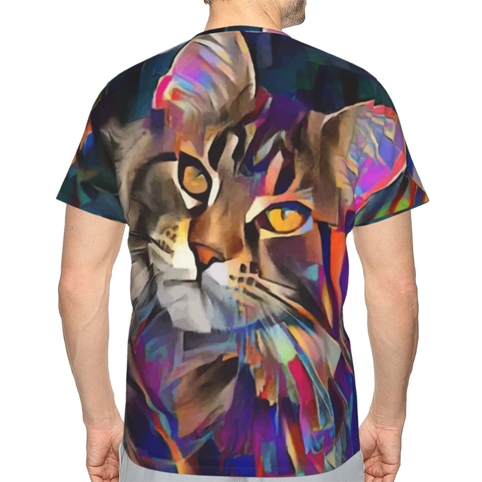 Lazzy Katze Medien Mischen Elemente Klassisch T Shirt