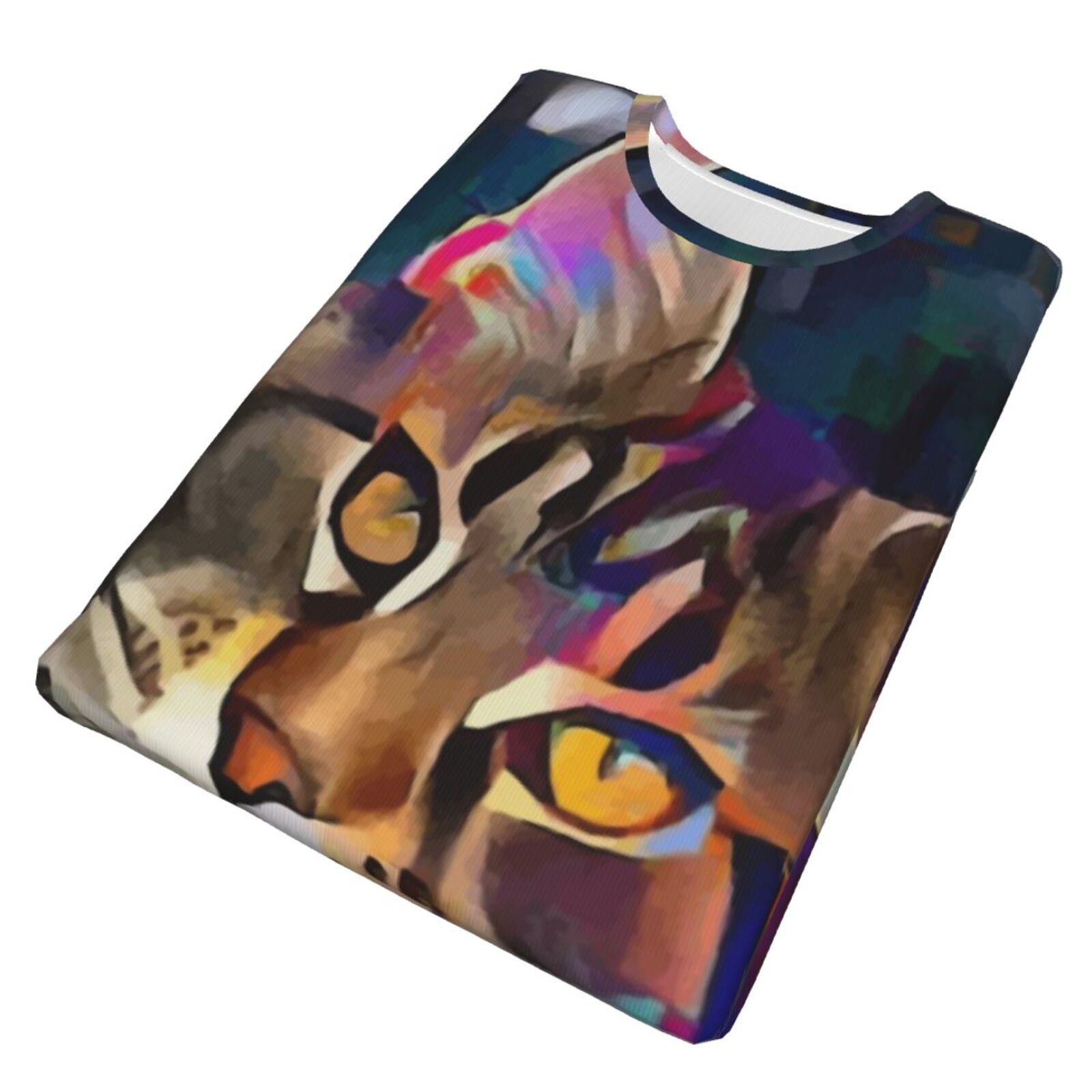 Lazzy Katze Medien Mischen Elemente Klassisch T Shirt