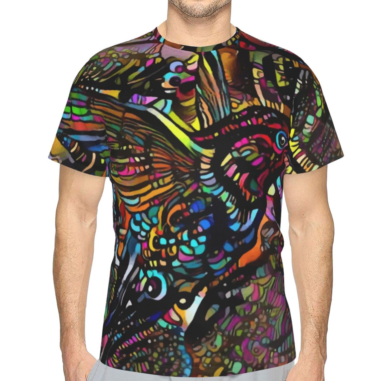 Colibrius Bird Medien Mischen Elemente Klassisch T Shirt