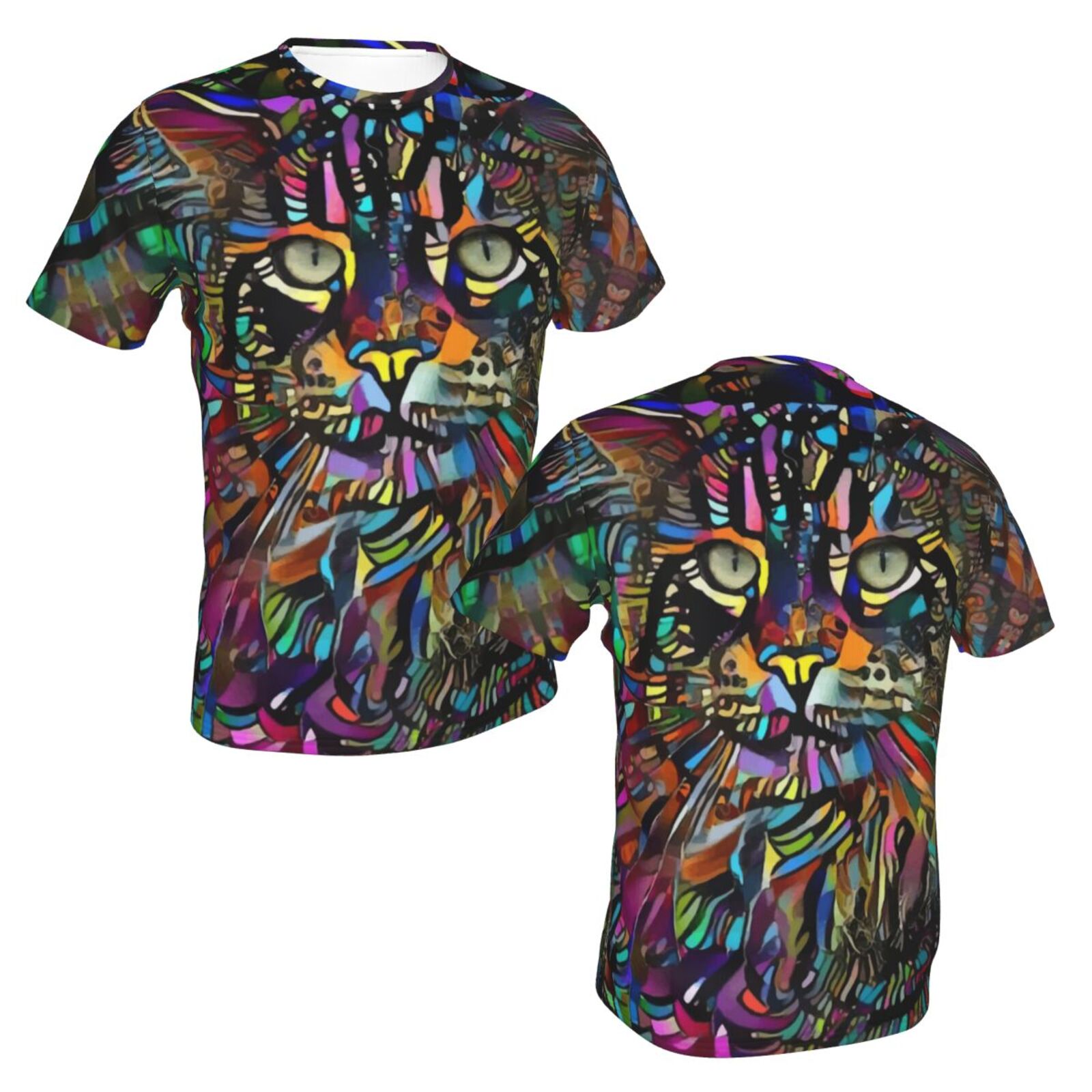 Mangooz Katze Medien Mischen Elemente Klassisch T Shirt