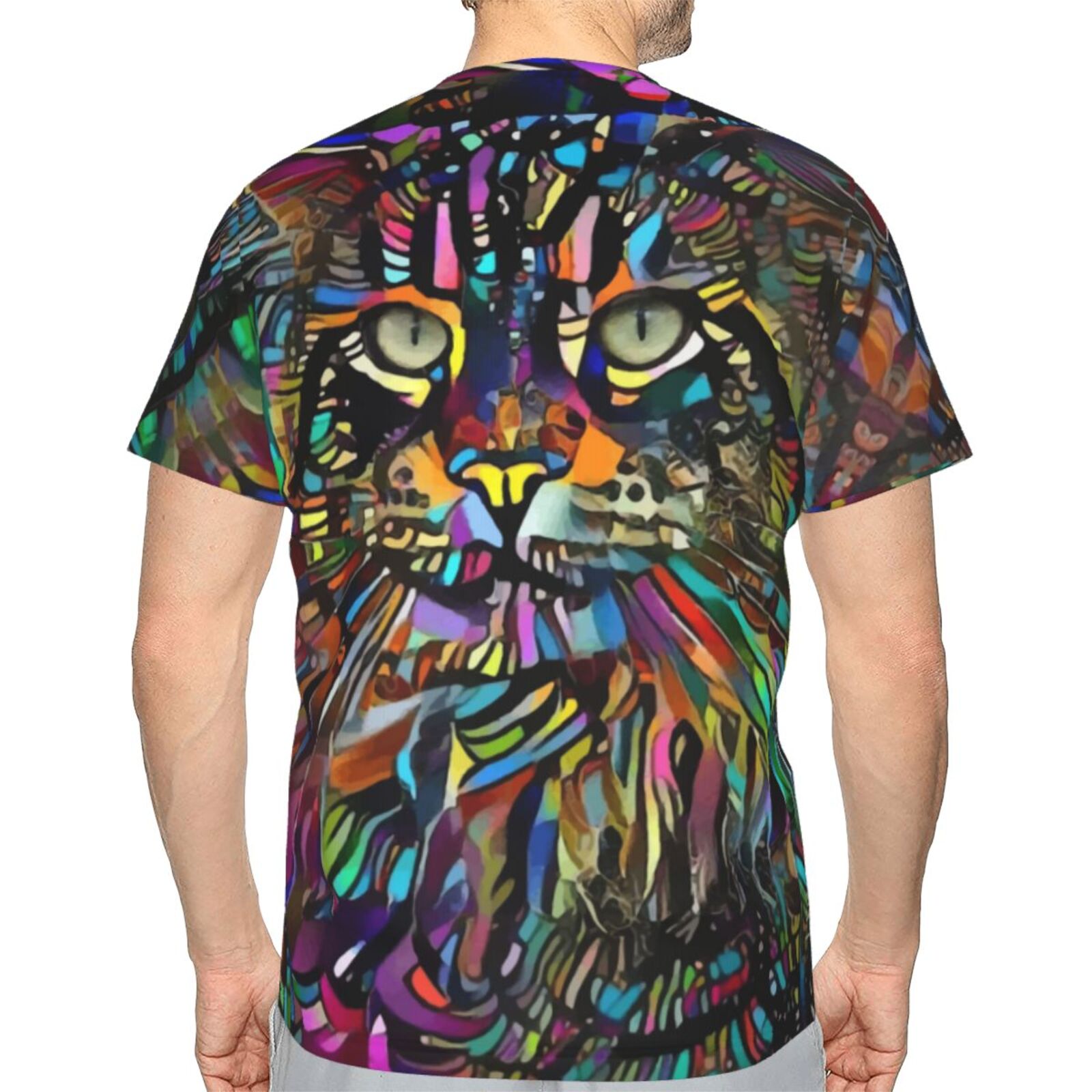 Mangooz Katze Medien Mischen Elemente Klassisch T Shirt