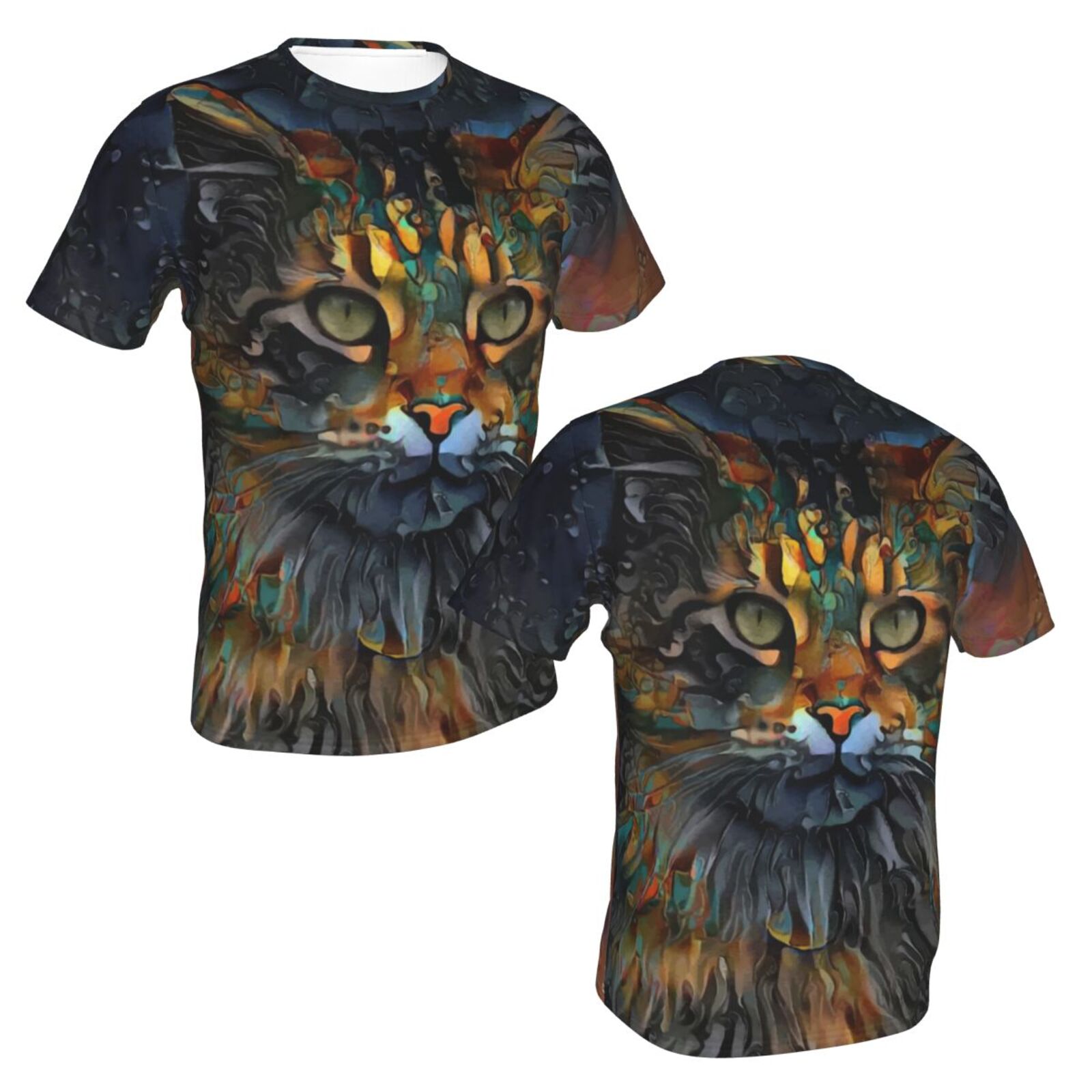 Samson Jr Katze Medien Mischen Elemente Klassisch T Shirt