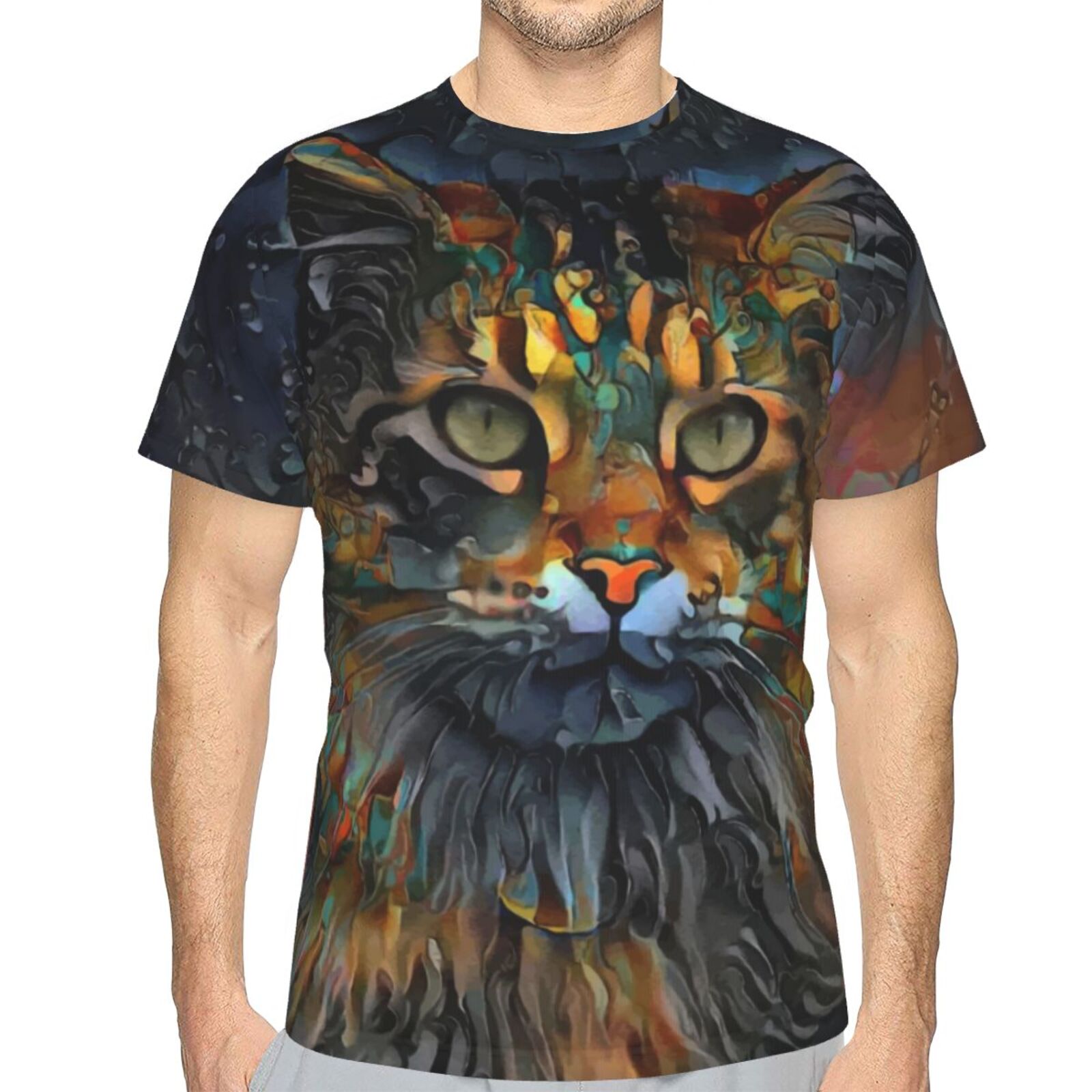 Samson Jr Katze Medien Mischen Elemente Klassisch T Shirt