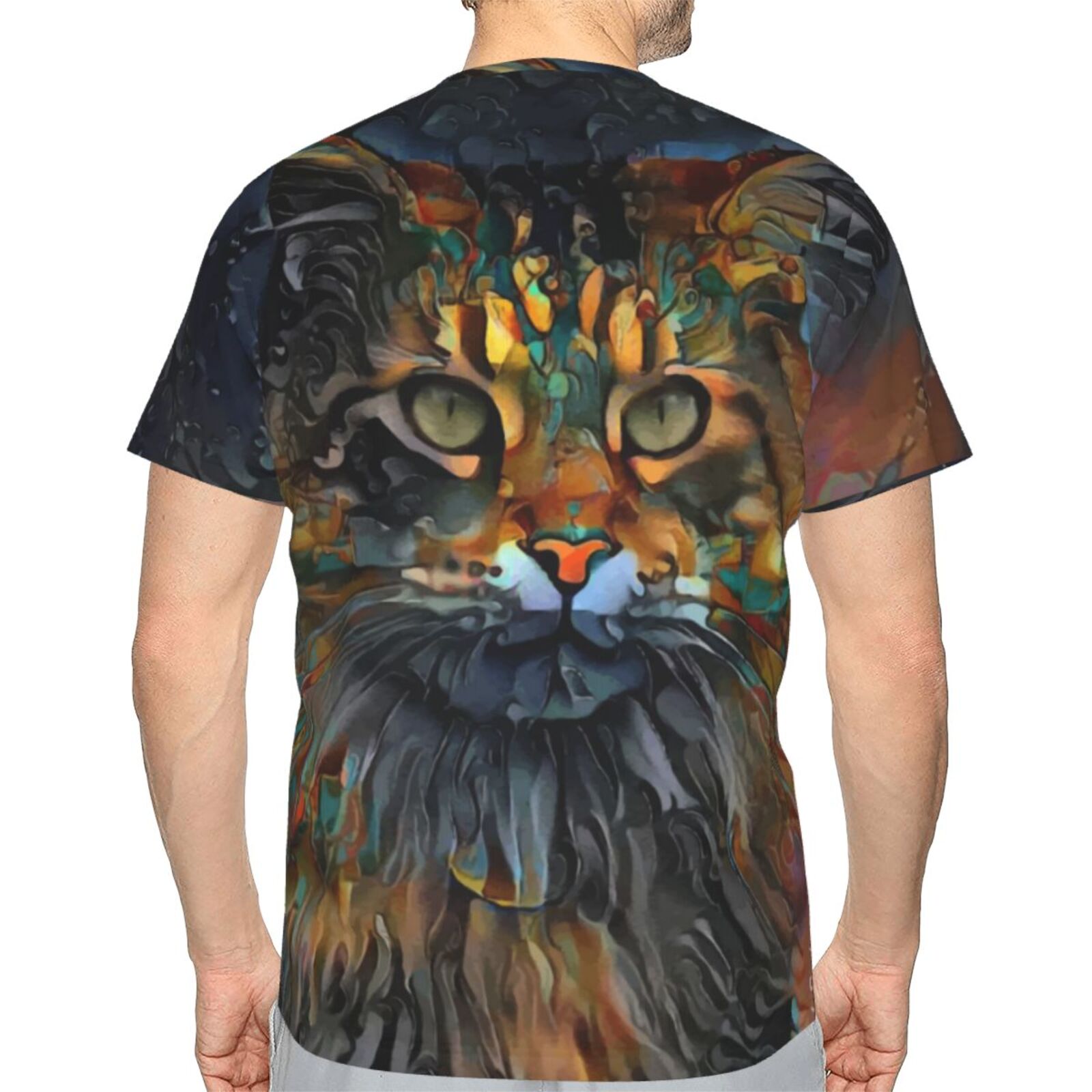 Samson Jr Katze Medien Mischen Elemente Klassisch T Shirt