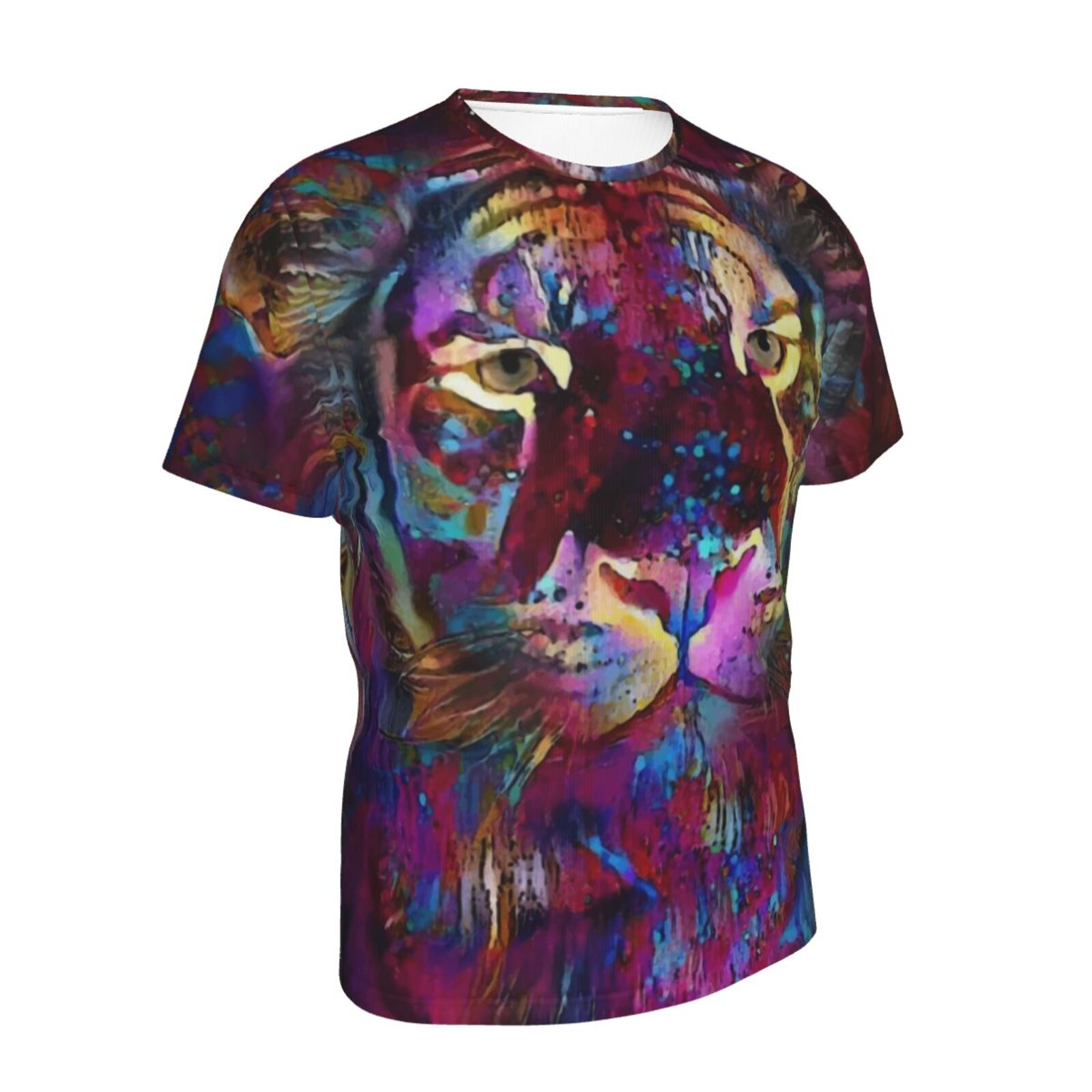 Manjy Tiger Medien Mischen Elemente Klassisch T Shirt