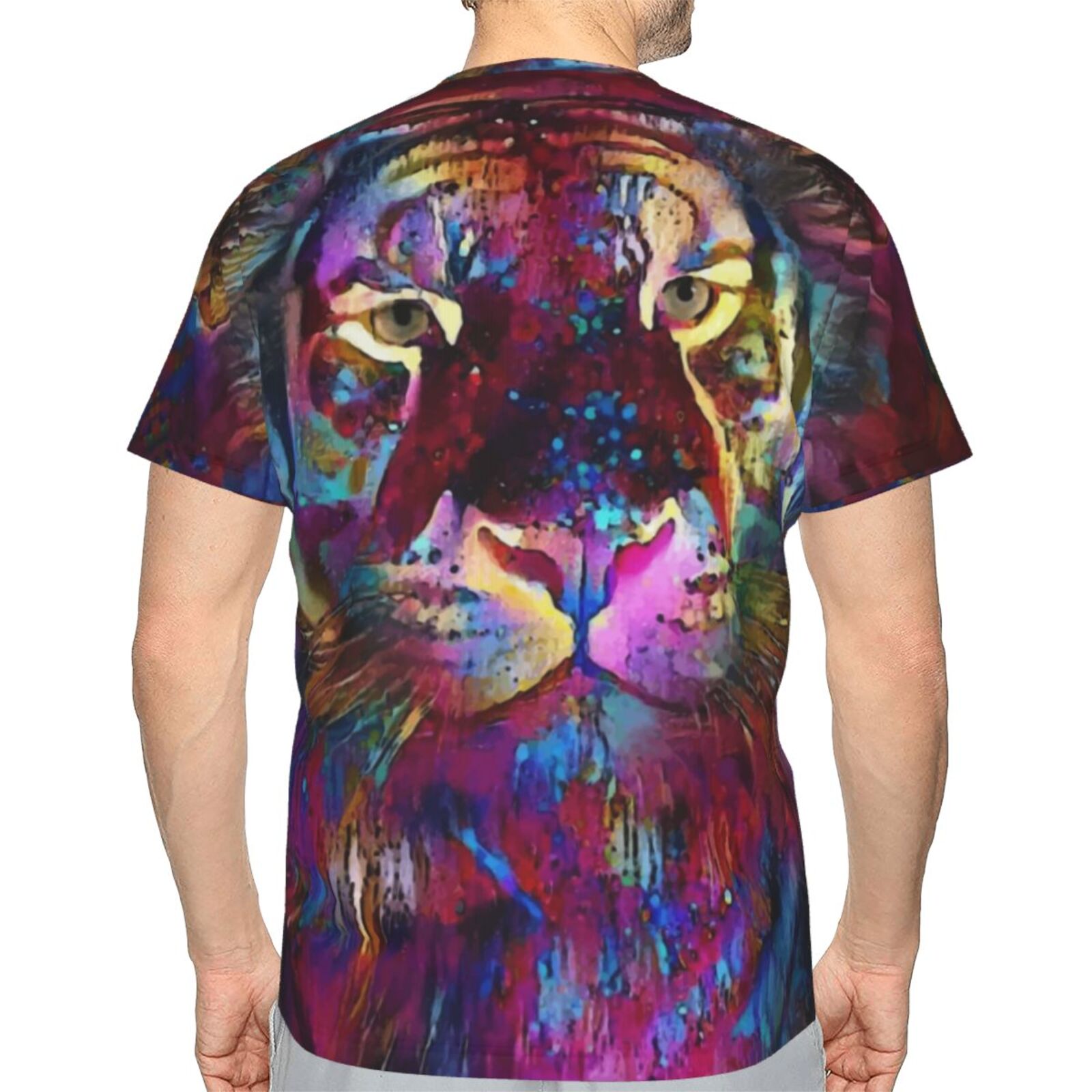 Manjy Tiger Medien Mischen Elemente Klassisch T Shirt